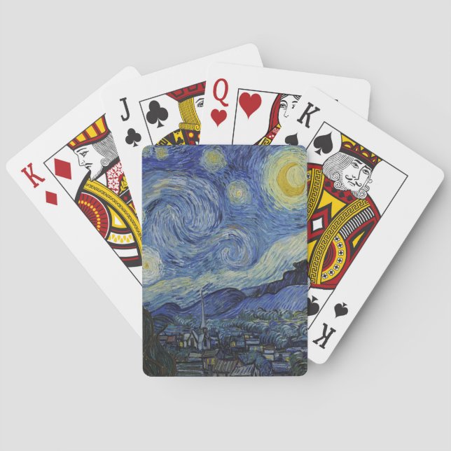 The Starry Night by Van Gogh  Playing Cards (Back)