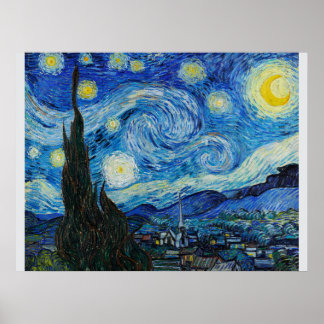 The Starry Night by Van Gogh  Poster