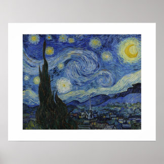 The Starry Night by Van Gogh Poster