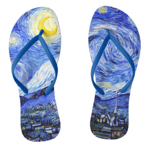 The Starry Night by Van Gogh Thongs