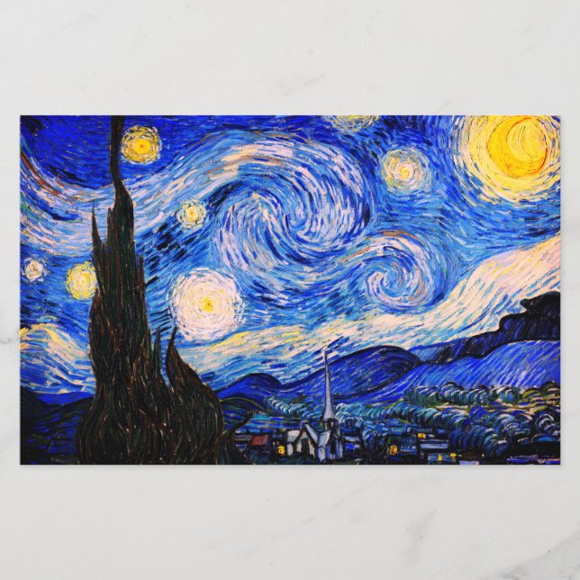 The Starry Night by Vincent Van Gogh (Front)