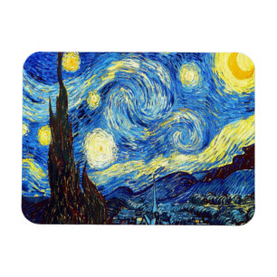 The Starry Night by Vincent van Gogh 1889 Magnet