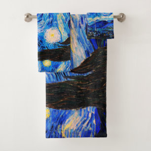 The Starry Night by Vincent Van Gogh Bath Towel Set