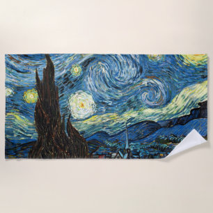 The Starry Night by Vincent Van Gogh Beach Towel