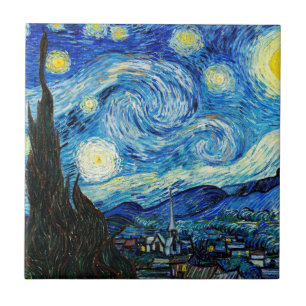 The Starry Night by Vincent Van Gogh  Ceramic Tile