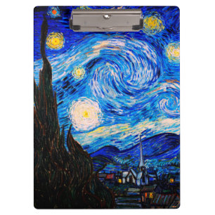 The Starry Night by Vincent Van Gogh Clipboard