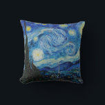 The Starry Night by Vincent Van Gogh Cushion<br><div class="desc">Colourful design of The Starry Night by Vincent Van Gogh is perfect for Fine Arts enthusiasts,  museum fans,  Art students and Art Teachers.  It can be also given as a birthday or holiday gift to your Best friend,  relative,  boyfriend or girlfriend who also loves Fine Art.</div>