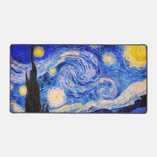 The Starry Night by Vincent Van Gogh  Desk Mat