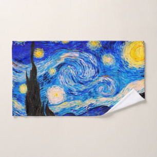 The Starry Night by Vincent Van Gogh Hand Towel