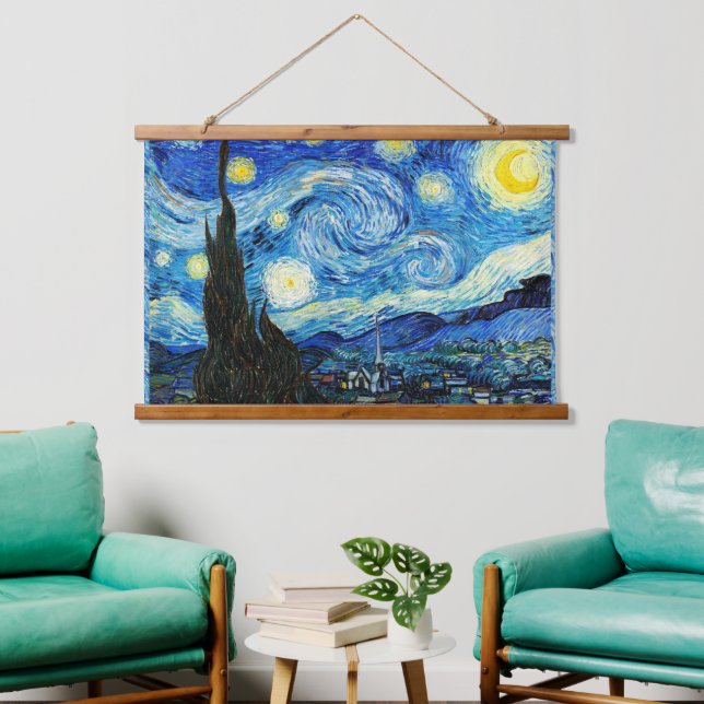 The Starry Night by Vincent Van Gogh  Hanging Tapestry (Living Room)