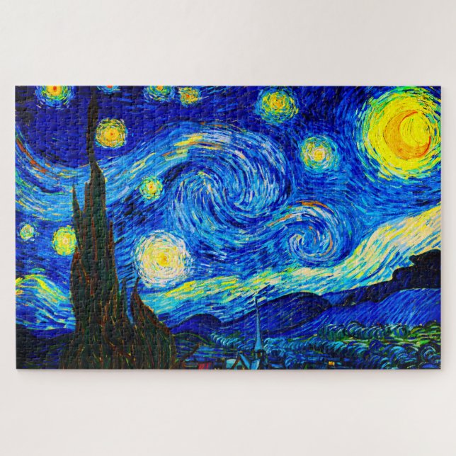 The Starry Night by Vincent Van Gogh Jigsaw Puzzle (Horizontal)