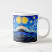 The Starry Night by Vincent Van Gogh Large Coffee Mug (Right)