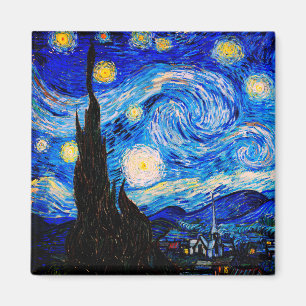 The Starry Night by Vincent Van Gogh Magnet