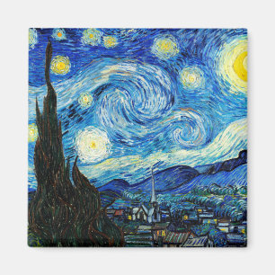 The Starry Night by Vincent Van Gogh  Magnet