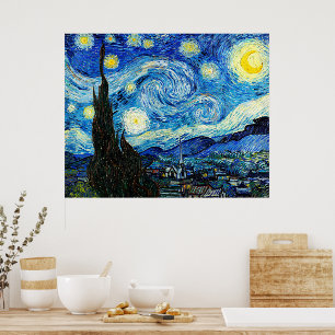The Starry Night by Vincent Van Gogh  Poster