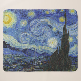 The Starry Night by Vincent Van Gogh Sherpa Blanket