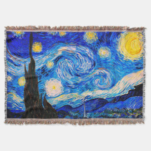 The Starry Night by Vincent Van Gogh  Throw Blanket