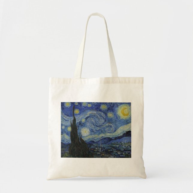 The Starry Night by Vincent van Gogh Tote Bag (Front)