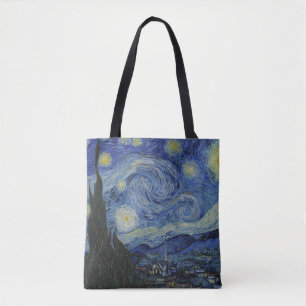 The Starry Night by Vincent Van Gogh Tote Bag