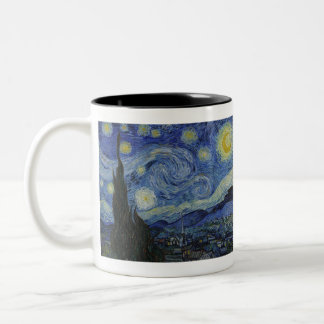 The Starry Night by Vincent van Gogh Two-Tone Coffee Mug