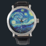 The Starry Night by Vincent Van Gogh Watch<br><div class="desc">Vincent Van Gogh The Starry Night. This is an old masterpiece from the dutch master painter Vincent Van Gogh.This fine art landscape painting has beautiful,  vibrant,  saturated colour. Vincent Van Gogh was a dutch post impressionist painter. This image is in the public domain</div>