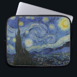 The Starry Night Laptop Sleeve<br><div class="desc">The Starry Night by Vincent van Gogh. The Starry Night is a painting by Dutch post-impressionist artist Vincent van Gogh. The painting depicts the view outside his sanitorium room window at night, although it was painted from memory during the day. The centre part shows the village of Saint-Rémy under a...</div>