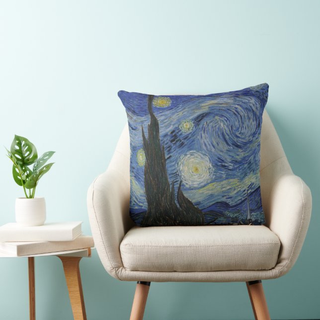 The Starry Night, oil painting, Vincent Van Gogh Cushion (Chair)