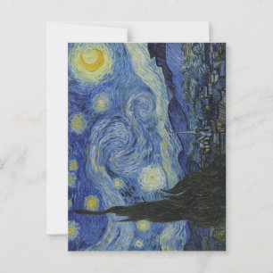 The Starry Night, oil painting, Vincent Van Gogh Postcard