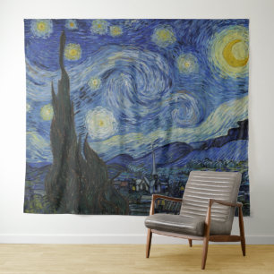 The Starry Night, oil painting, Vincent Van Gogh Tapestry