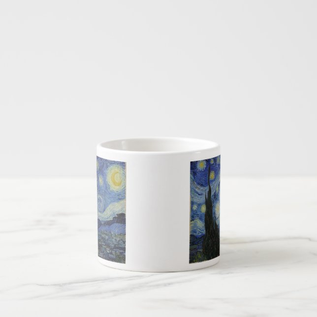 The Starry Night - Van Gogh (1888) Espresso Cup (Front)