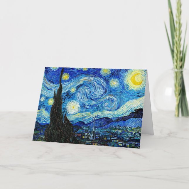 The Starry Night - Van Gogh Card (Front)