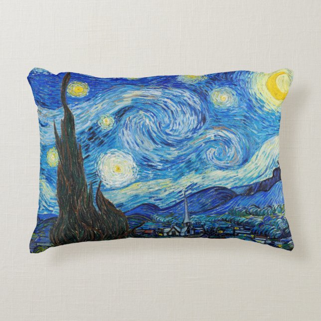 The Starry Night | Van Gogh | Decorative Cushion (Front)