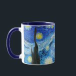 The Starry Night Van Gogh drinking Mug<br><div class="desc">Immerse yourself with the ethereal blue strokes of Vincent van Gogh's "The Starry Night” while you have your cup of morning coffee, your afternoon tea, or your night time hot chocolate in this Starry Night cup. This elegant Impressionist drinking mug sparkles with class and ageless beauty. The well-known Dutch impressionist...</div>