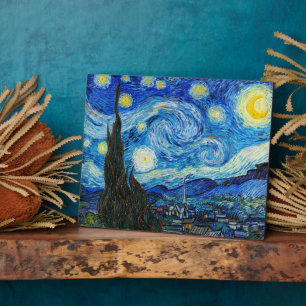 The Starry Night   Van Gogh   Plaque