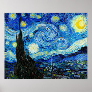 The Starry Night - Van Gogh Poster
