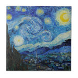 The Starry Night Vincent Van Gogh Ceramic Tile<br><div class="desc">The Starry Night Vincent Van Gogh Ceramic Tile Ceramic tile is one of the most popular flooring materials used in residential and commercial spaces. Its durability, affordability and variety of colours and textures make it a great choice for creating a unique look in any space. With proper installation and care,...</div>