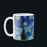 The Starry Night - Vincent Van Gogh Coffee Mug<br><div class="desc">View from the psychiatric hospital at Saint-Rémy-de-Provence (France),  just before sunrise,  with addition of an imaginary village. Oil on canvas (1889) by Dutch painter Vincent van Gogh.</div>