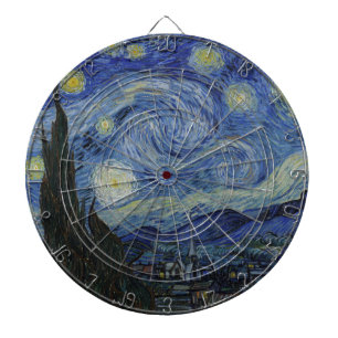 The Starry Night (Vincent van Gogh) (Famous Art) Dartboard
