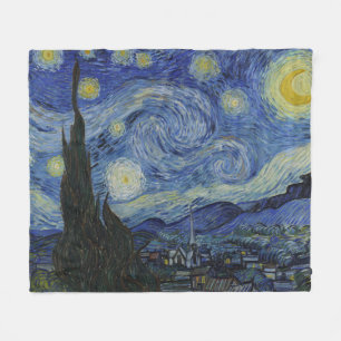 The Starry Night (Vincent van Gogh) (Famous Art) Fleece Blanket