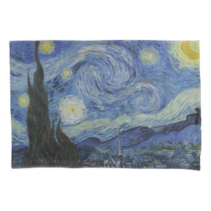 The Starry Night (Vincent van Gogh) (Famous Art) Pillowcase