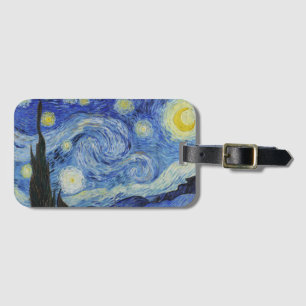The Starry Night - Vincent Van Gogh Luggage Tag