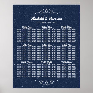 The Starry Night Wedding Collection Seating Chart