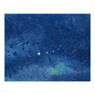The starry sky   photo print