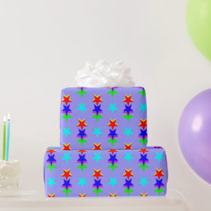 The Stars Align, Periwinkle Blue All-Occasion Wrapping Paper