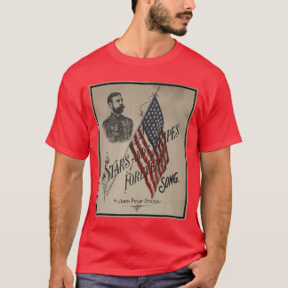 The Stars and Stripes Forever Sheet Music Cover gi T-Shirt