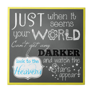 The Stars Appear Inspirational  CeramicTile Ceramic Tile