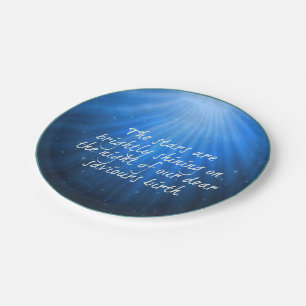 The Stars Shining Bright On The Dear Saviours Birt Paper Plate