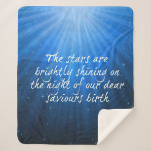 The Stars Shining Bright On The Dear Saviours Birt Sherpa Blanket