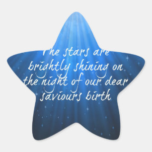 The Stars Shining Bright On The Dear Saviours Birt Star Sticker