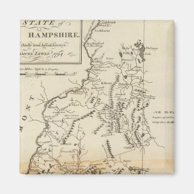 The State of New Hampshire Magnet (Front)